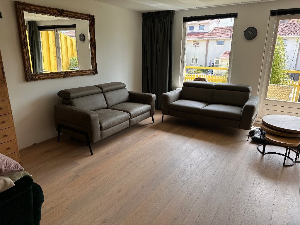Nashville 2,5-zitsbanken (set van 2) – Forest / Bison, Huis en Inrichting, Ophalen, Gebruikt, 150 tot 200 cm, Tweepersoons