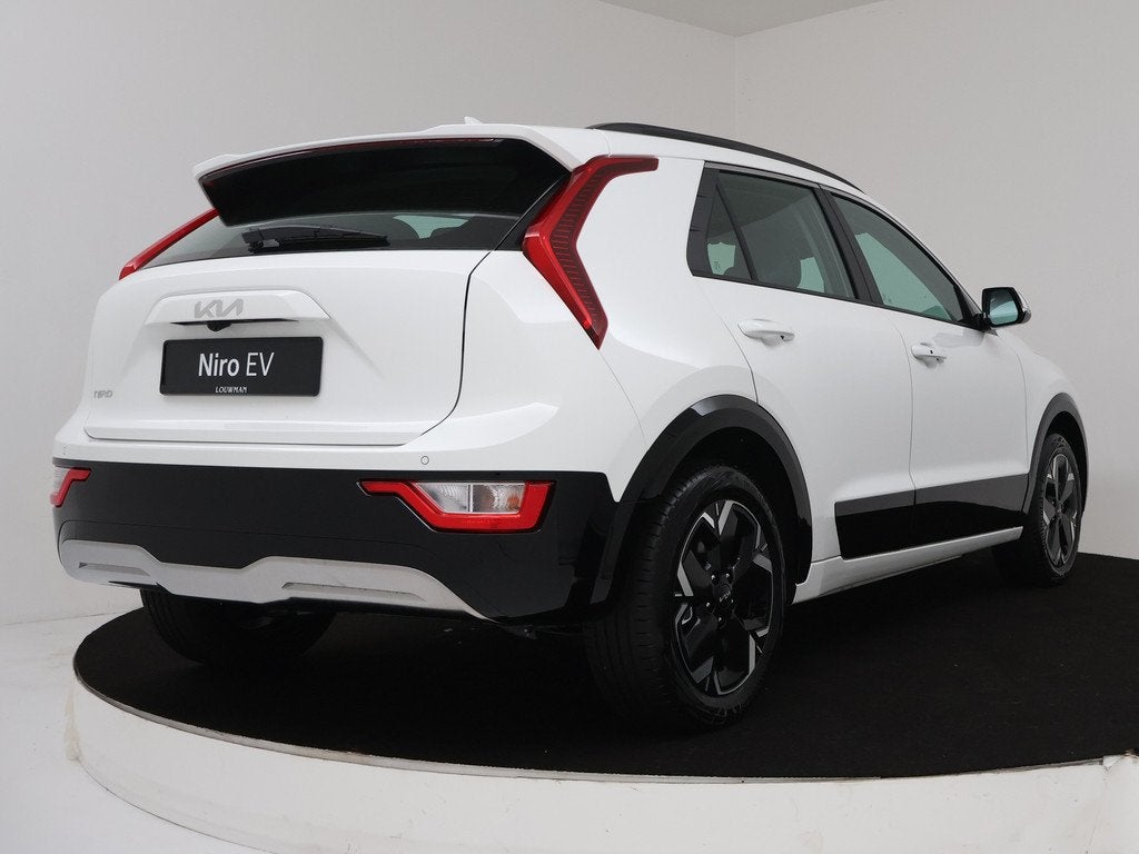 Kia Niro EV DynamicLine 64.8 kWh | 10 Jaar Garantie | Achter, Auto's, Kia, 12 maanden, Gebruikt, 1657 kg, Leder en Stof