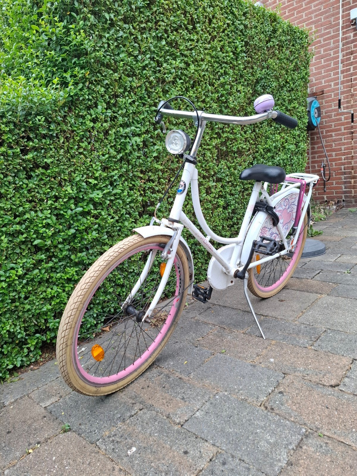 Leuke meisjesfiets 24 inch, Ophalen, Gebruikt, Terugtraprem, 20 inch of meer