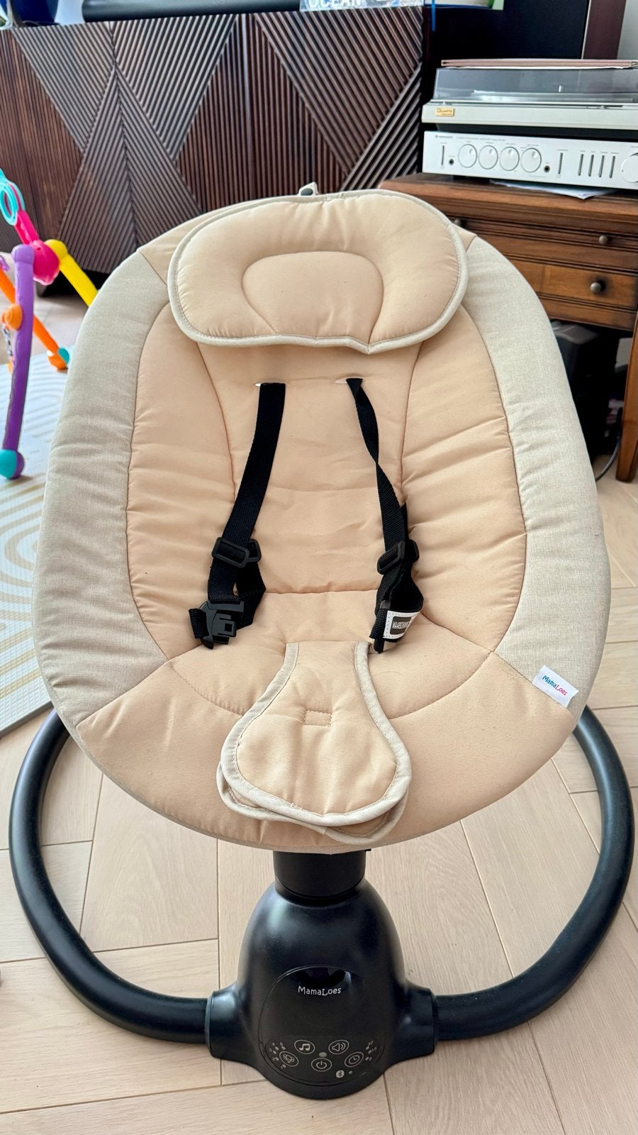 MamaLoes Wipstoel met afstandsbediening en klamboe, Kinderen en Baby's, Wipstoeltjes, Overige merken, Wipstoel, Ophalen of Verzenden