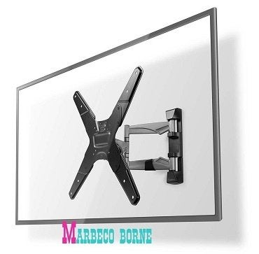 Aluminium Muurbeugel, Wandbeugel, Muursteun, 3 draaipunten, Nedis, Nieuw, Info@marbeco.nl, Ophalen of Verzenden