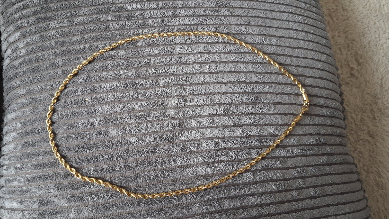 Roestvrijstalen Gouden Ketting, Ophalen of Verzenden, Nieuw, Goud, Overige materialen