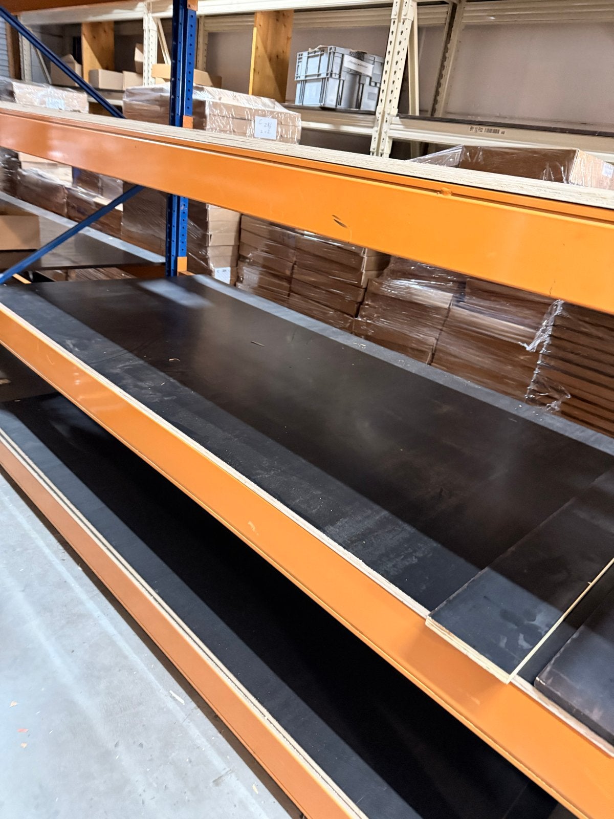 Duwic pallet- magazijnstelling met planken - 10,80 meter, Ophalen