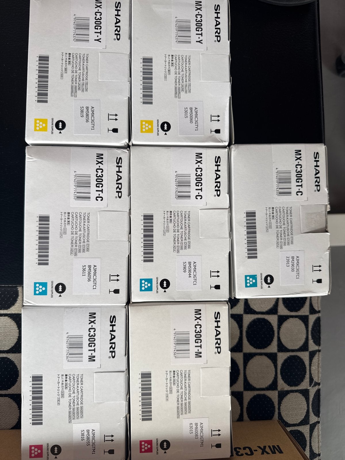 Sharp MX toners - 7 stuks, Ophalen of Verzenden, Nieuw, Toner