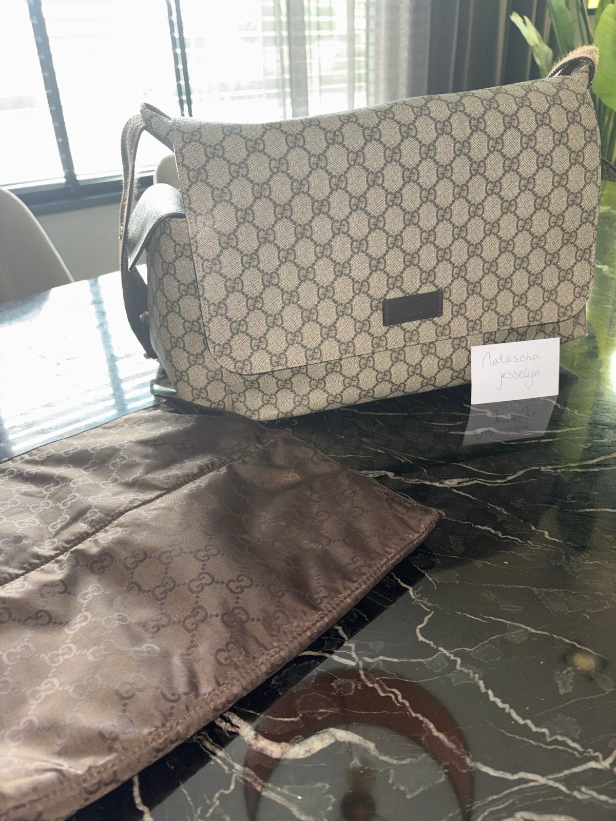 Gucci Luiertas met Verschoningsmatje, Verzorgingstas, Gebruikt, Gucci, Ophalen of Verzenden