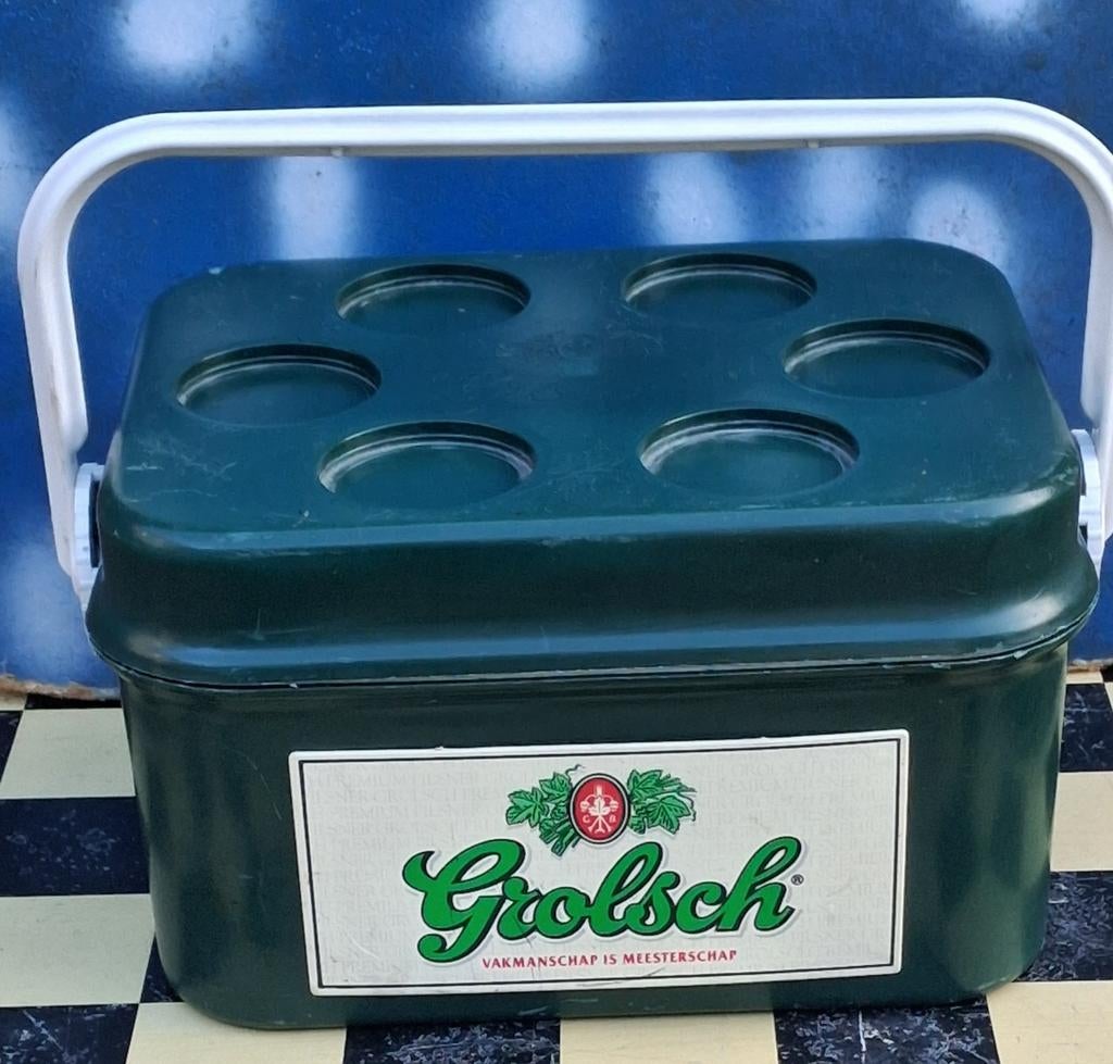 Koelbox. Grolsch. Vintage.  32/18/24 cm., Ophalen, Zo goed als nieuw, Koelbox, Koelelement