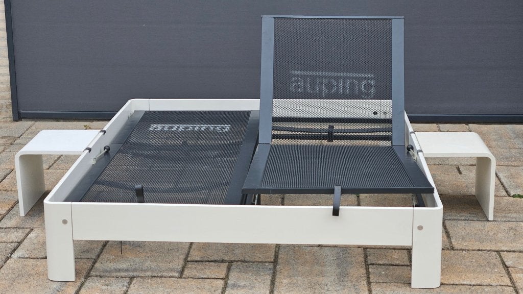 Wite Auping 160 x200 met 2 aanhaaktafels, Huis en Inrichting, Ophalen, Wit, Tweepersoons, 200 cm