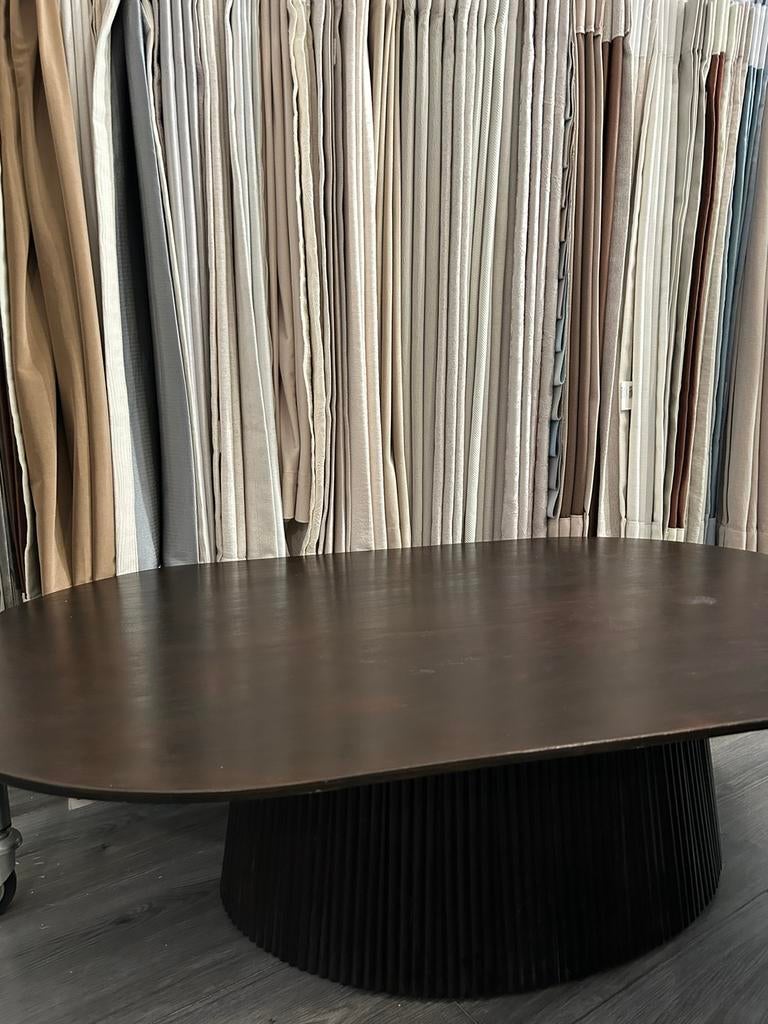 Ovale Mangohout Walnoot Salontafel, Antiek en Kunst, Ophalen