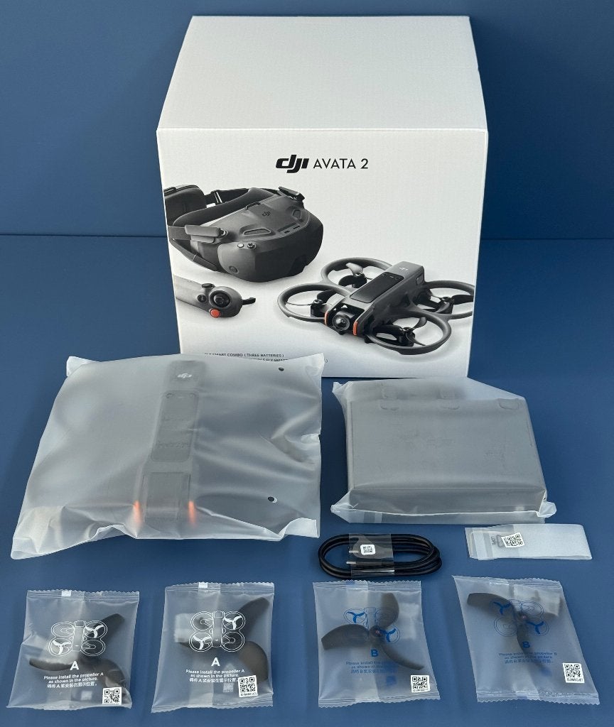 DJI Avata 2 drone + 3 accu's + laadhub en extra's nieuw!, 250 tot 900 gram, Return to Home, Cameradrone, 5 tot 10 kilometer