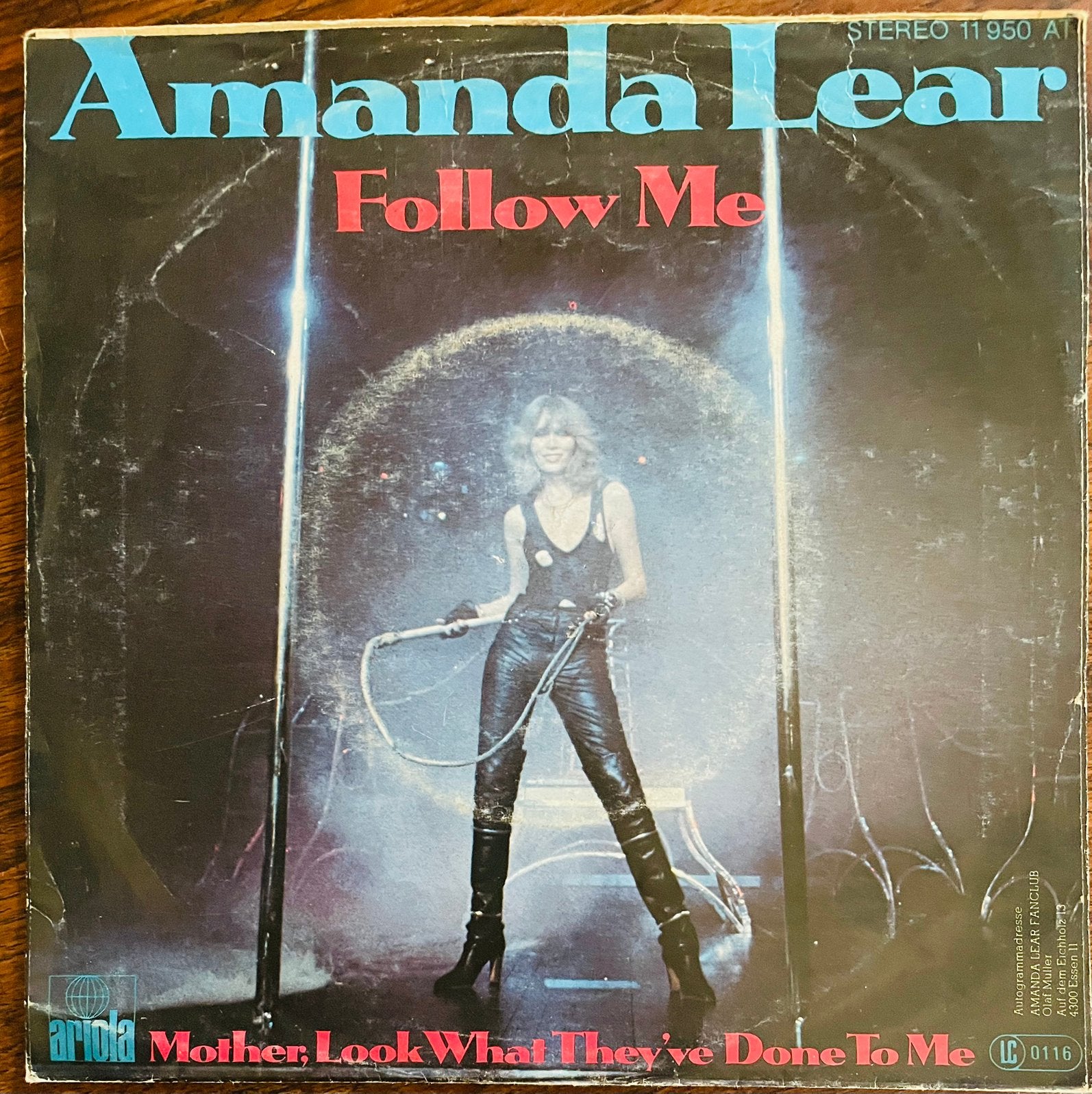 Amanda Lear Follow Me uit 1978, Cd's en Dvd's, Gebruikt, Originele persing, 7 inch, Ophalen of Verzenden