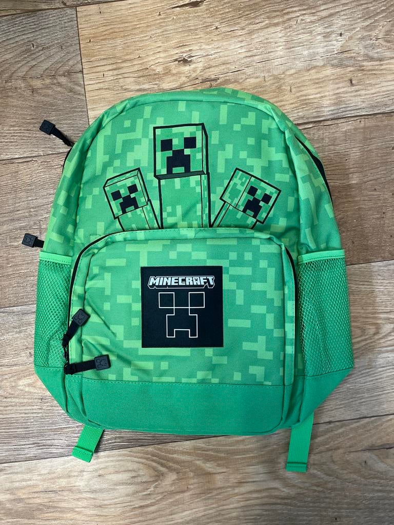 Minecraft rugzak groen, Sieraden, Tassen en Uiterlijk, 30 tot 40 cm, Rugtas, Ophalen of Verzenden, Groen