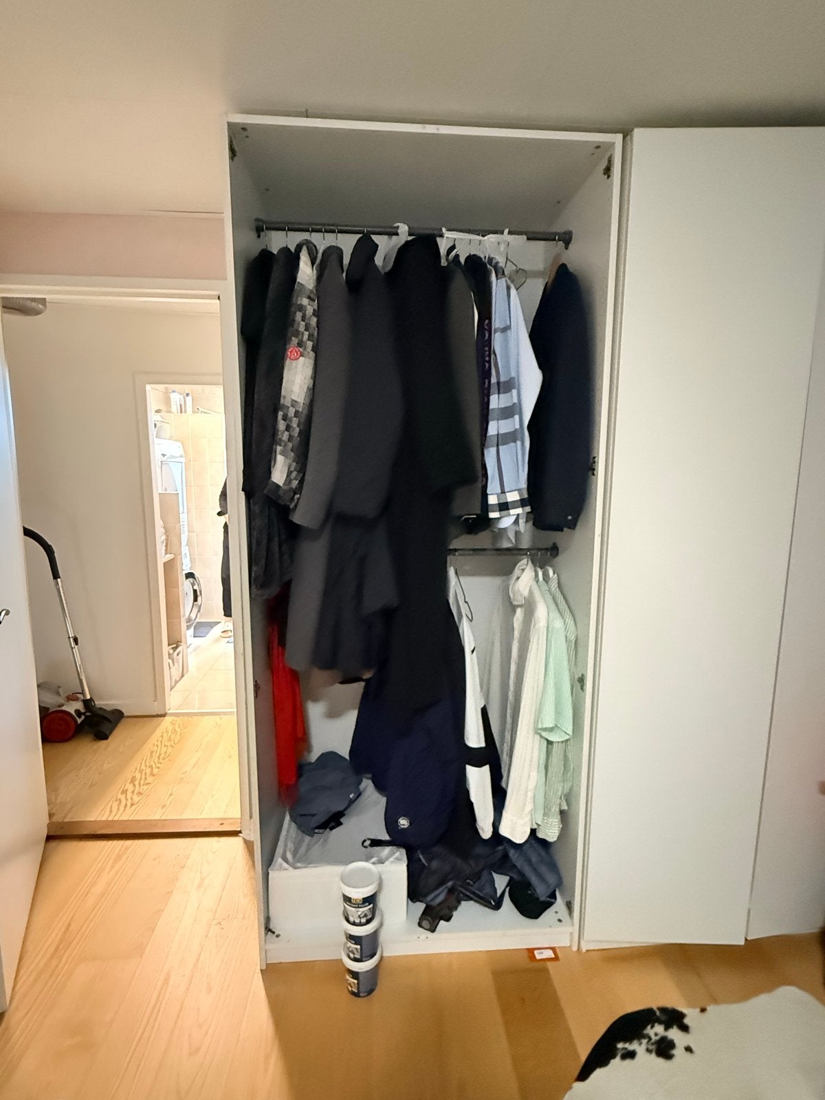 Ikea Pax Kast 100x58x236 met 2 Hangelementen, Ophalen, Gebruikt, 200 cm of meer, 50 tot 100 cm