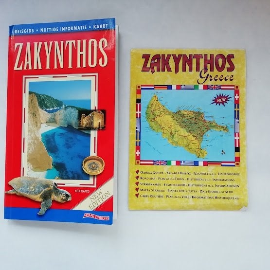 Zakynthos (Griekenland) Reisgids + losse kaart, Europa, Ophalen of Verzenden, Reisgids of -boek, Onbekend