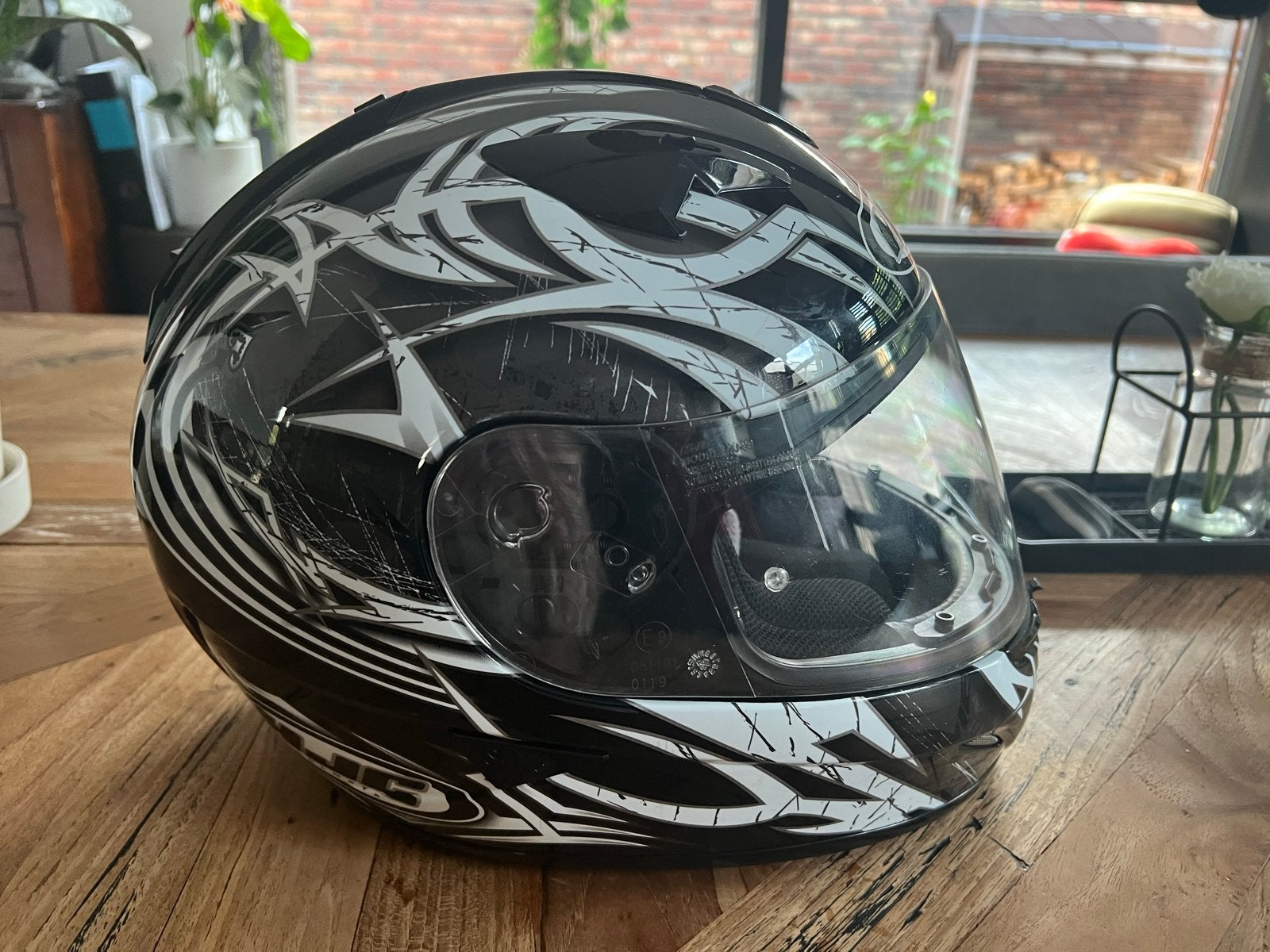 HJC IS-16 "Scratch" Integraalhelm met zonnevizier - Maat XS, Ophalen, XS, HJC, Integraalhelm