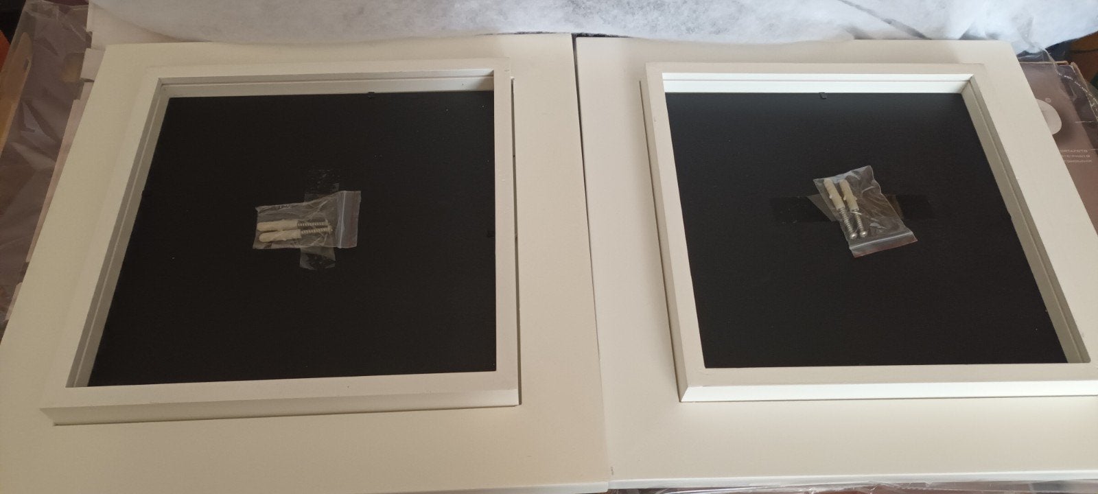 2x Nieuwe 3D Fotolijst Wit 25x25cm (37,5x37,5cm buitenmaat), Audio, Tv en Foto, Fotografie | Fotolijsten, Overige typen, Nieuw