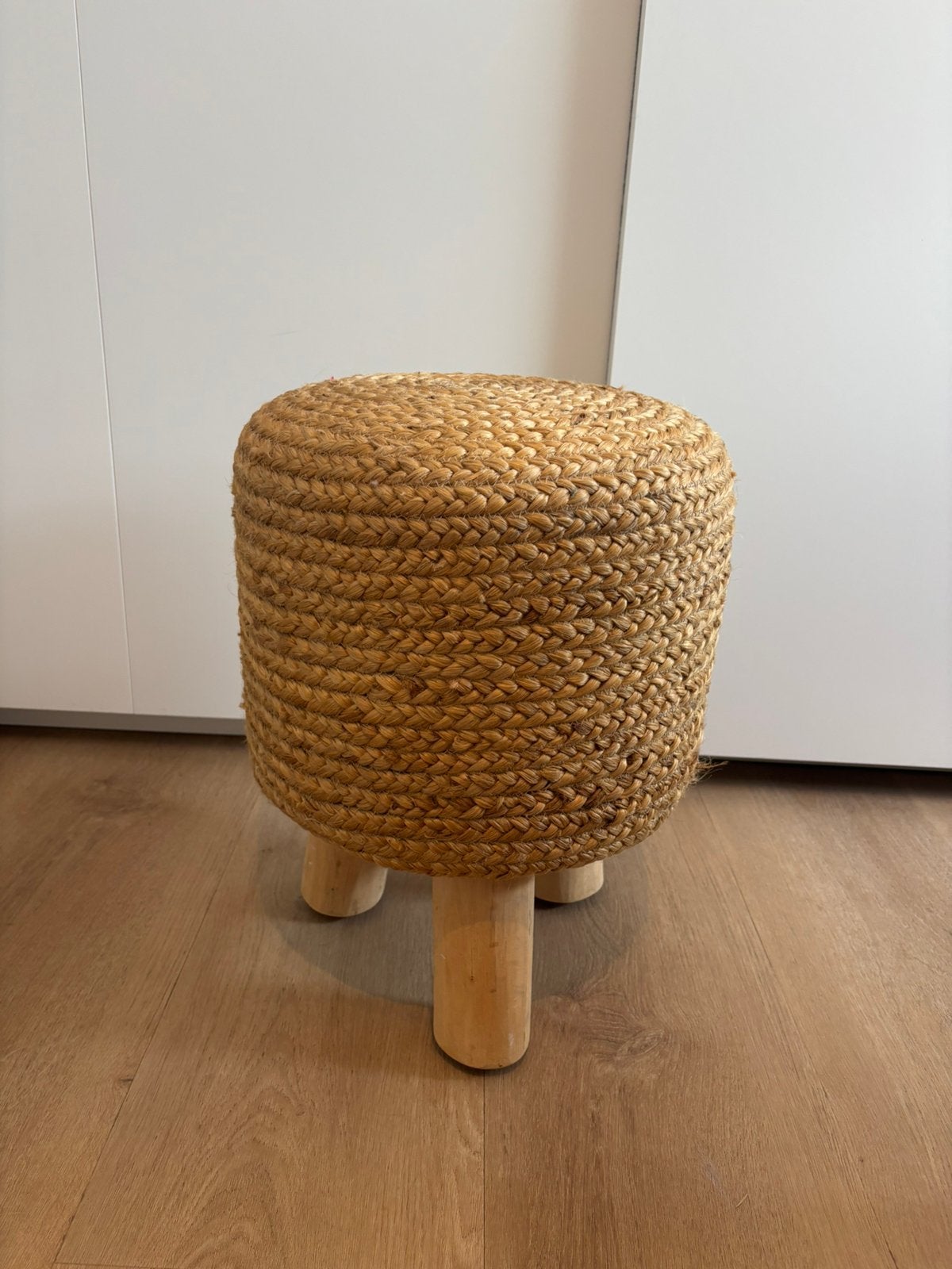 Krukje/poefje, Huis en Inrichting, Banken | Voetenbanken en Poefen, Ophalen, Zo goed als nieuw, Rond, Minder dan 50 cm