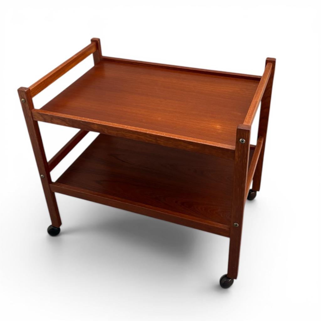 Vintage Deense trolley / bijzettafel, BRDR Furbo, Ophalen, BRDR Furbo, Gebruikt, 50 tot 100 cm