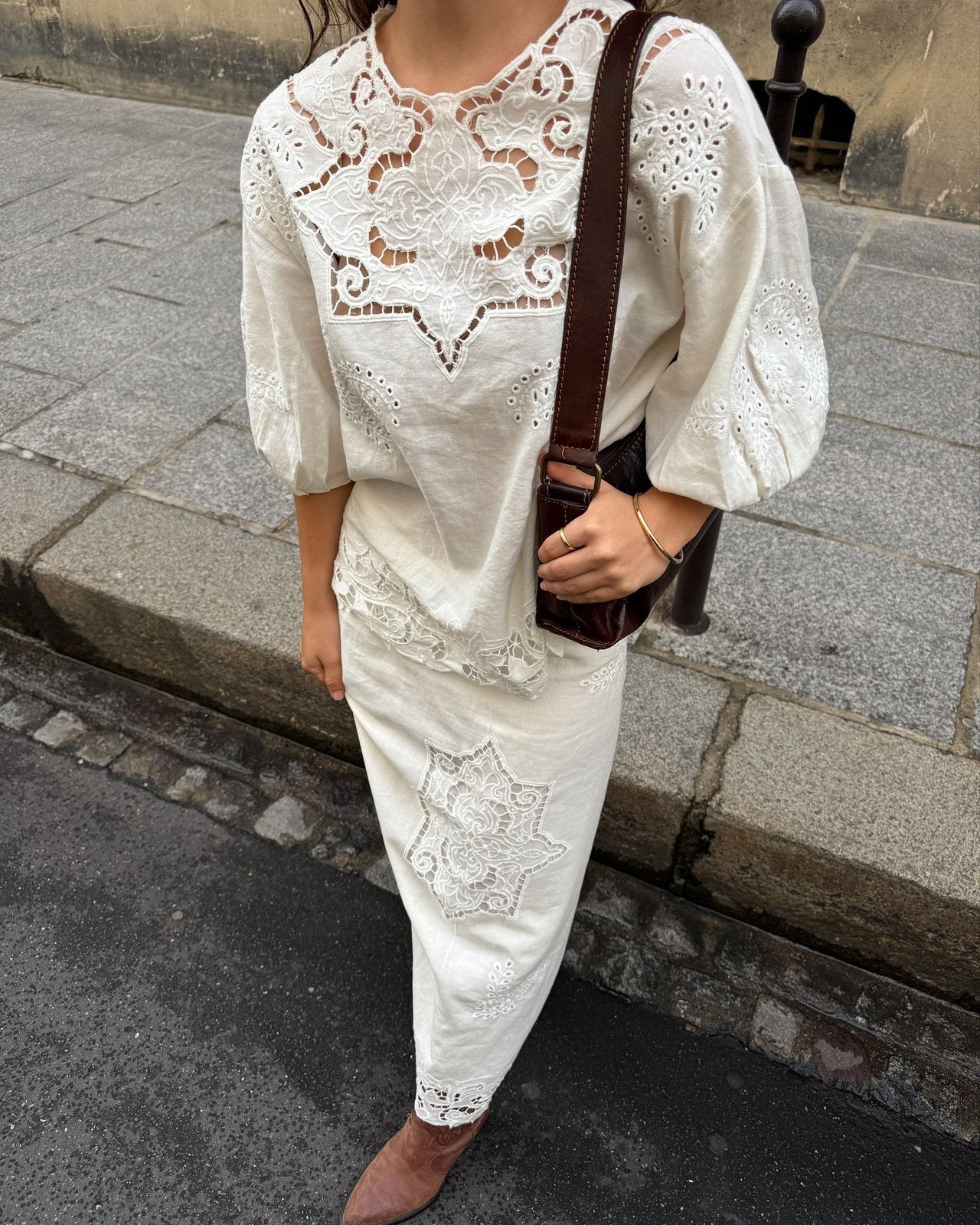 Prachtige Zara linnen katoen blouse broderie, Ophalen of Verzenden, Zo goed als nieuw, Maat 36 (S), Overige kleuren