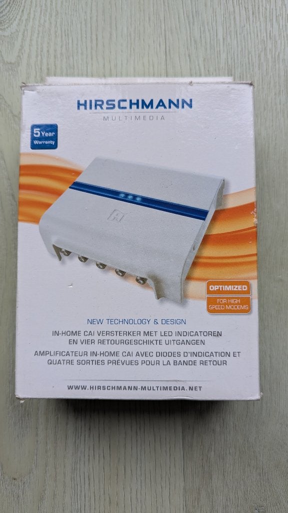 Hirschmann antenne versterker, Ophalen, Nieuw