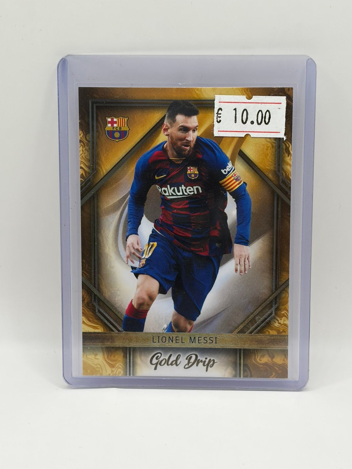 Lionel Messi - topps Teamset - Gold Drip - Barcelona, Hobby en Vrije tijd, Stickers en Plaatjes, Ophalen of Verzenden, Zo goed als nieuw