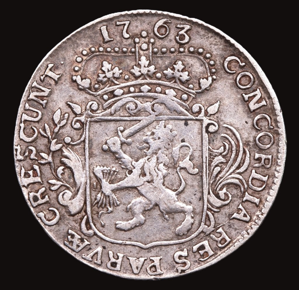 Zeeland 1/4e dukaat 1763. Zfr., Vóór koninkrijk, Zilver, Losse munt, Overige waardes