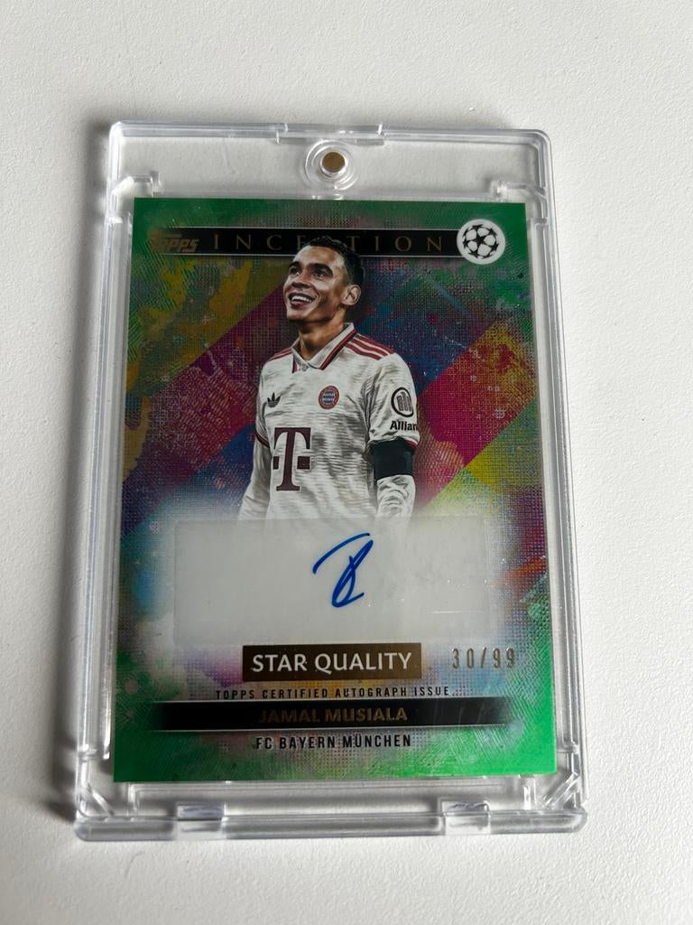 Musiala topps inception auto /99 champions league, Verzenden, Zo goed als nieuw, Plaatje
