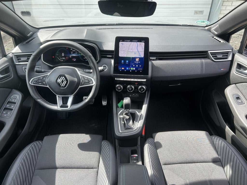 Renault Clio 1.6 E-Tech Full Hybrid 145 esprit Alpine / 360, Gebruikt, Euro 6, Leder en Stof, Origineel Nederlands