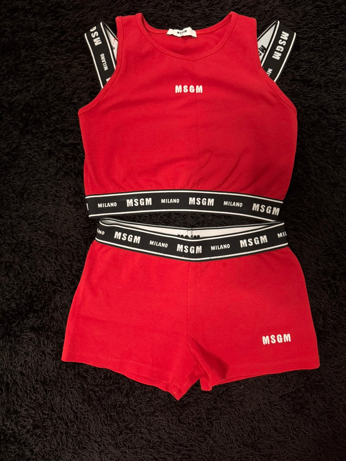 Msgm set top met broek maat 152 als nieuw, Ophalen of Verzenden, Zo goed als nieuw, Meisje