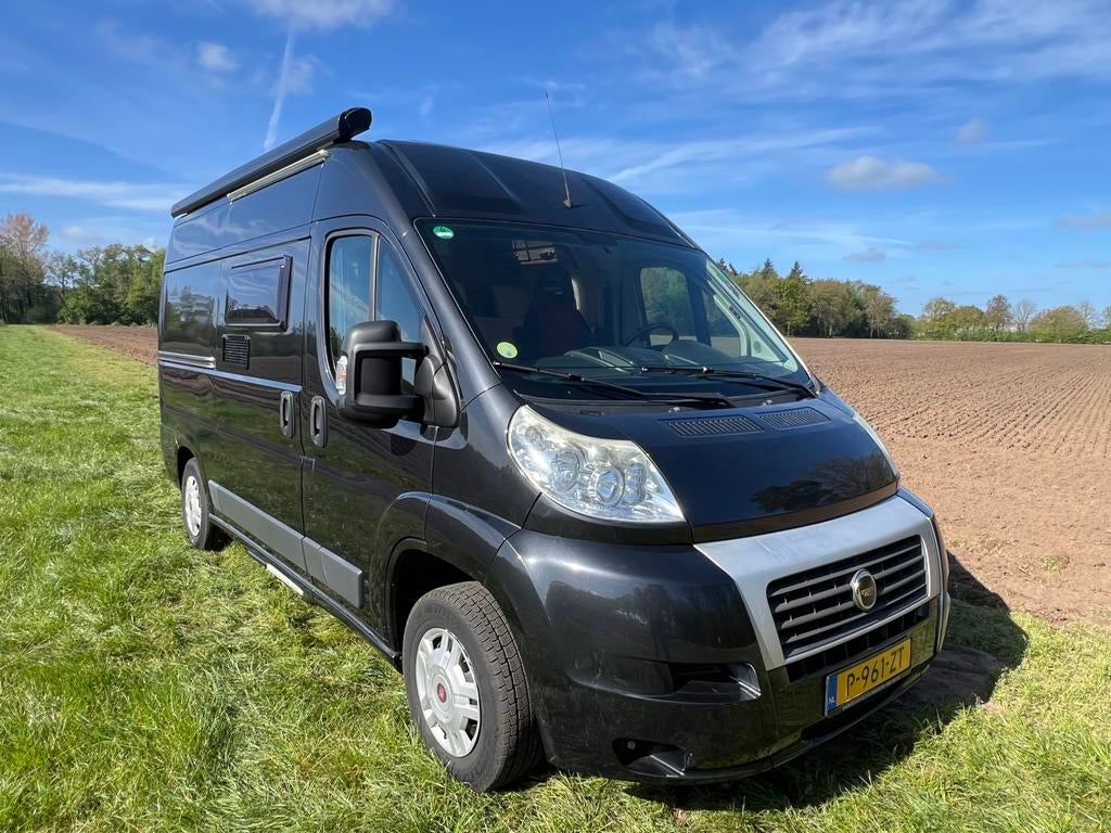Karmann Mobil Davis 540 2.3D 131PK 2013 Zwart, Caravans en Kamperen, Campers, Buscamper of Camperbus, Ringverwarming, Fiat, Tot en met 2