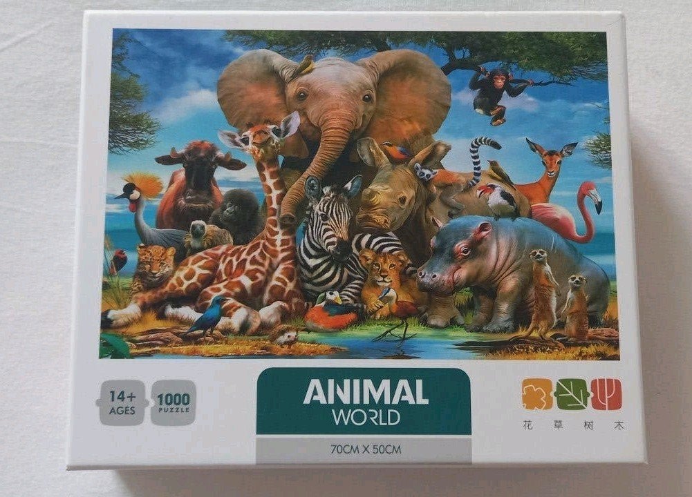 Legpuzzel Dierenwereld 1000 stukjes, Ophalen of Verzenden, 500 t/m 1500 stukjes, Nieuw, Legpuzzel
