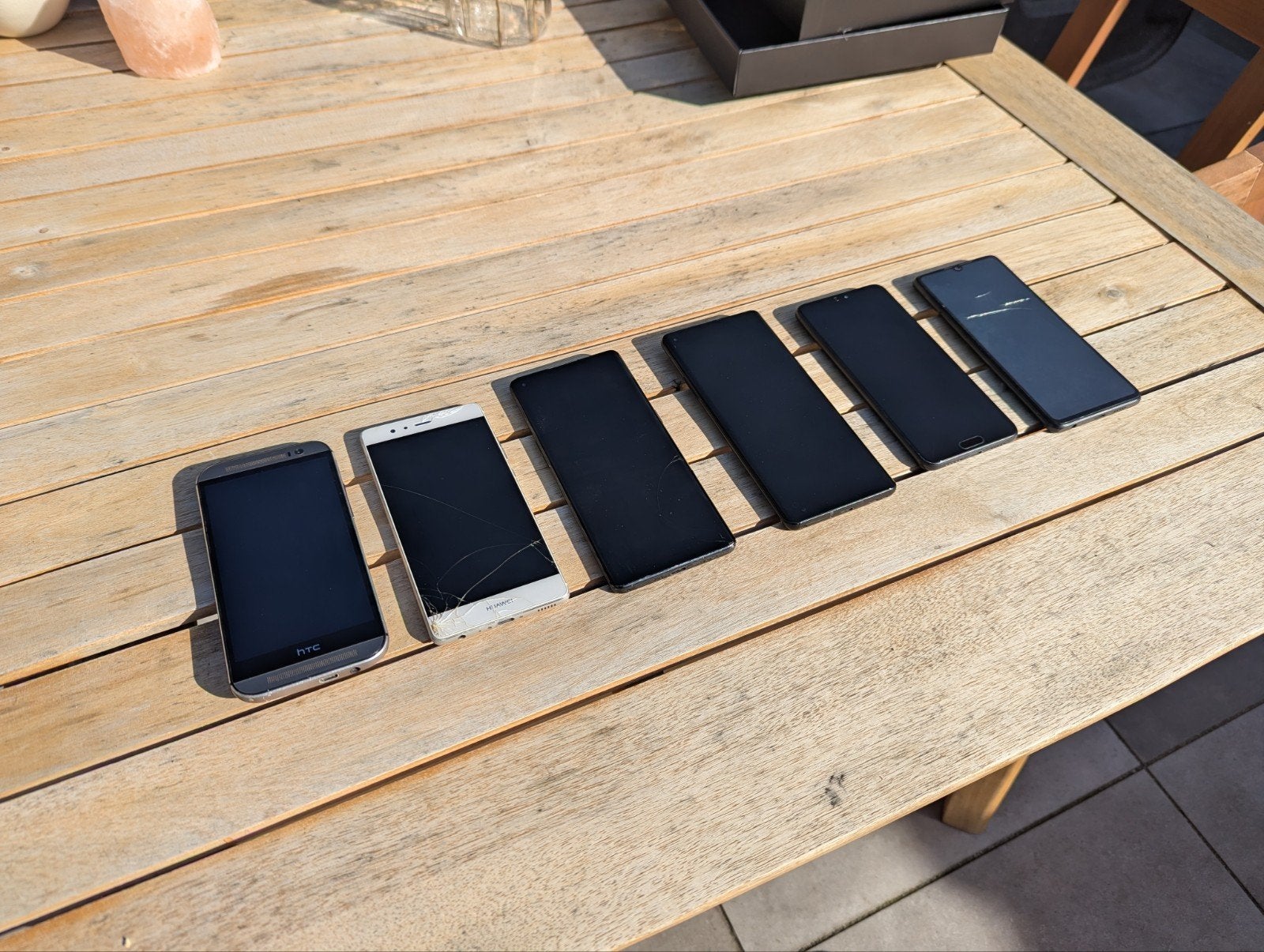 Verzameling smartphones (HTC, OnePlus, Oppo, Huawei), Ophalen, Gebruikt