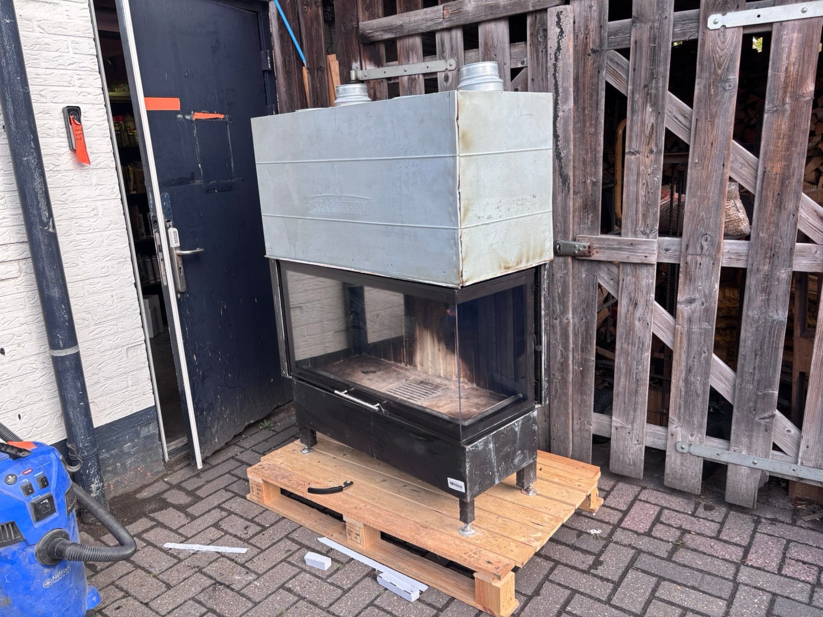 Spartherm liftdeurhaard. 100x41x51 houtgestookt, Ophalen, Zo goed als nieuw, Hout, Houtkachel