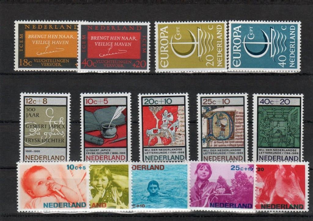 Jaargang 1966 postfris, Ophalen of Verzenden, Na 1940, Postfris