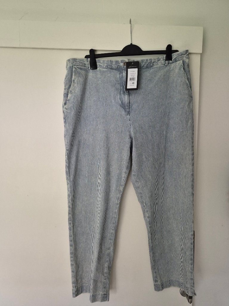 NIEUW broek van norah blauw wit maat 48, Blauw, Maat 46/48 (XL) of groter, Nieuw, Ophalen of Verzenden