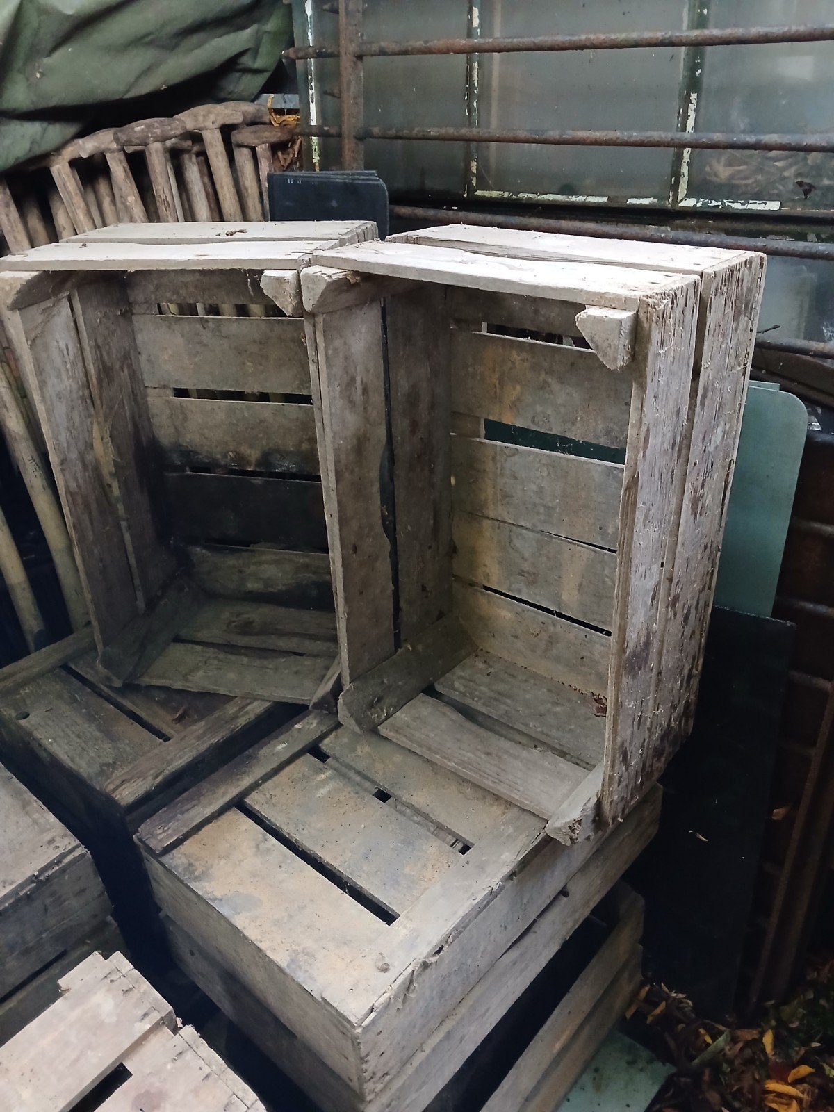 Vintage veilingkisten houten kisten voor 5 euro per stuk!, Ophalen, Gebruikt, 40 tot 60 cm, 50 tot 75 cm