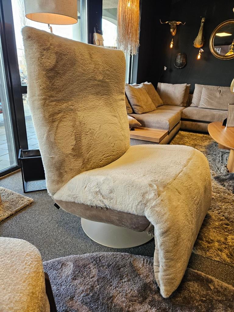 Relax fauteuil INDI chill-line leer bunny, Huis en Inrichting, Fauteuils, Ophalen of Verzenden, Nieuw, Leer, 50 tot 75 cm