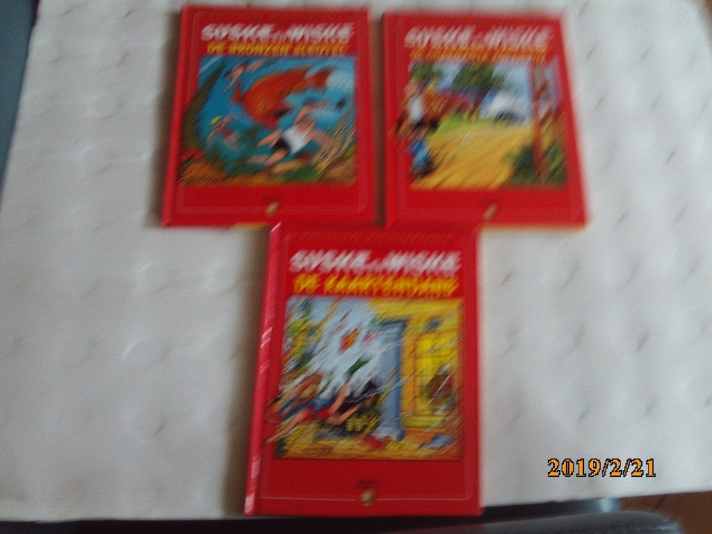 3 delen suske en wiske - willy vandersteen - douwe egberts, Boeken, Meerdere stripboeken, Ophalen of Verzenden, Gelezen