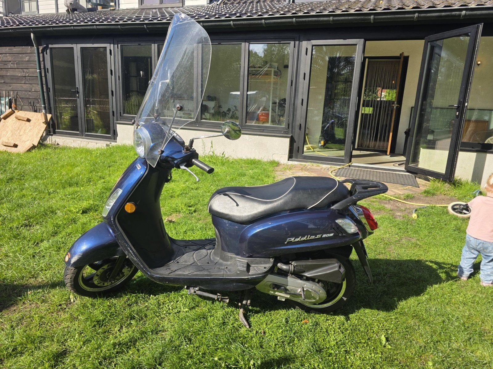 Sym Fiddle II Scooter - Blauw, Ophalen, Gebruikt, Maximaal 45 km/u, Benzine