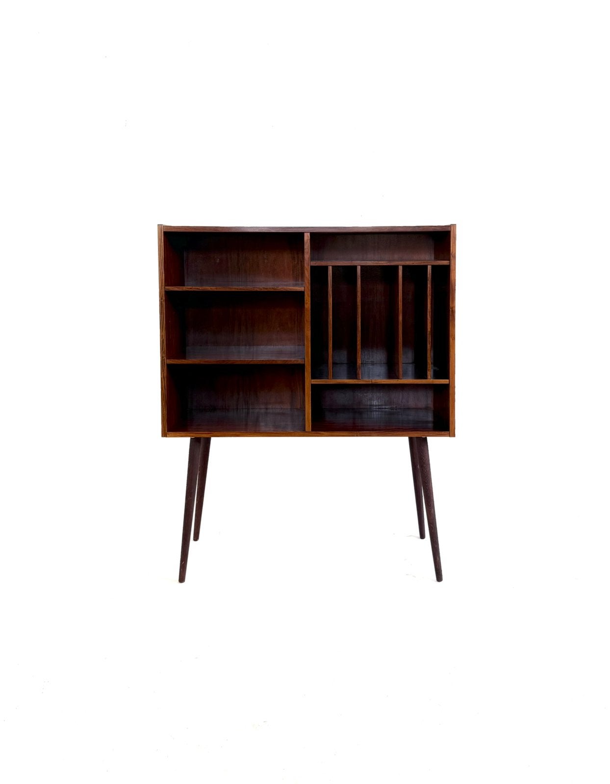 Vintage Deense LP-kast/boekenkast, Poul Hundevad ‘60, Met plank(en), Poul Hundevad, 100 tot 150 cm, Ophalen of Verzenden