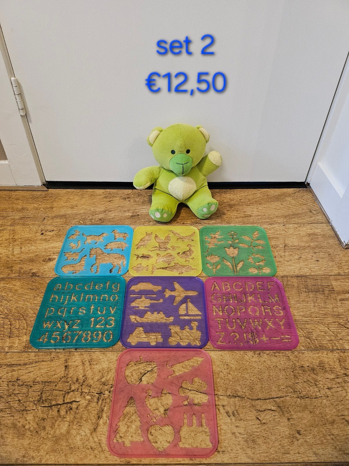 2.) Tupperware tuppertoys set sjablonen gekleurd set 2, Ophalen of Verzenden, Gebruikt, Overige kleuren, Overige typen