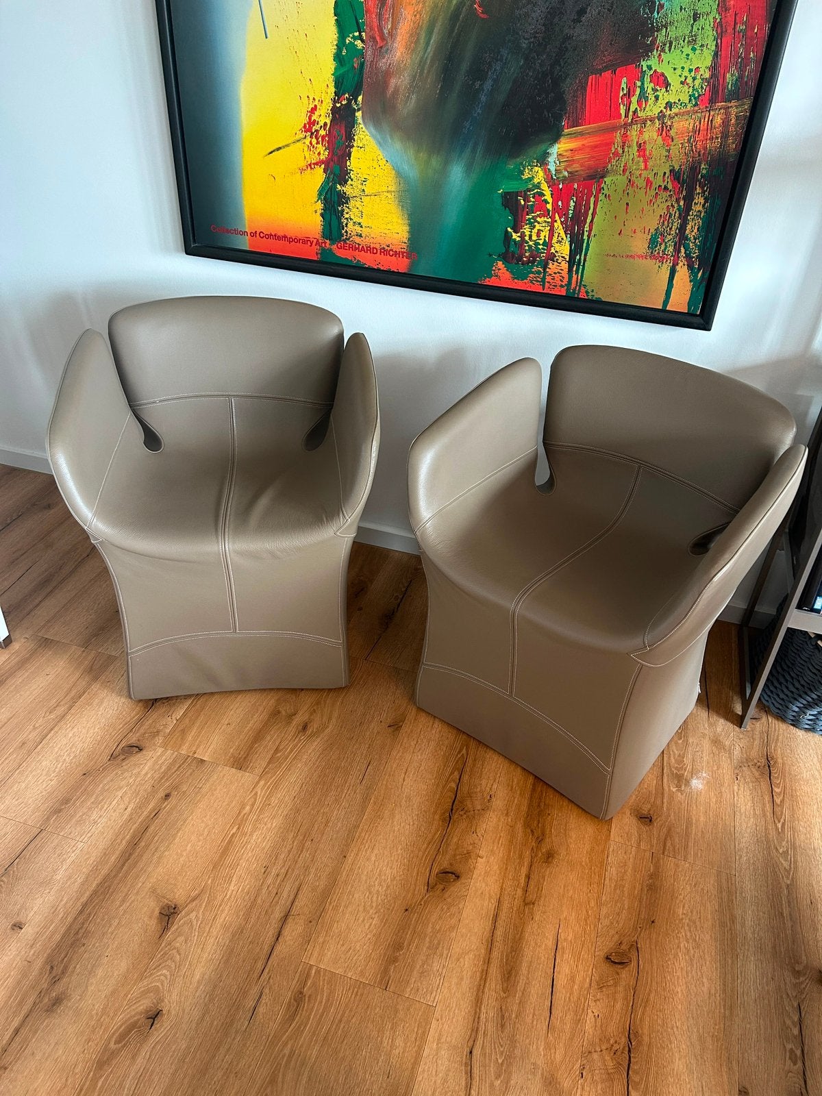 Moroso Bloomy Chair 2 stuks Designer stoel, Ophalen, Gebruikt, Twee, Bruin