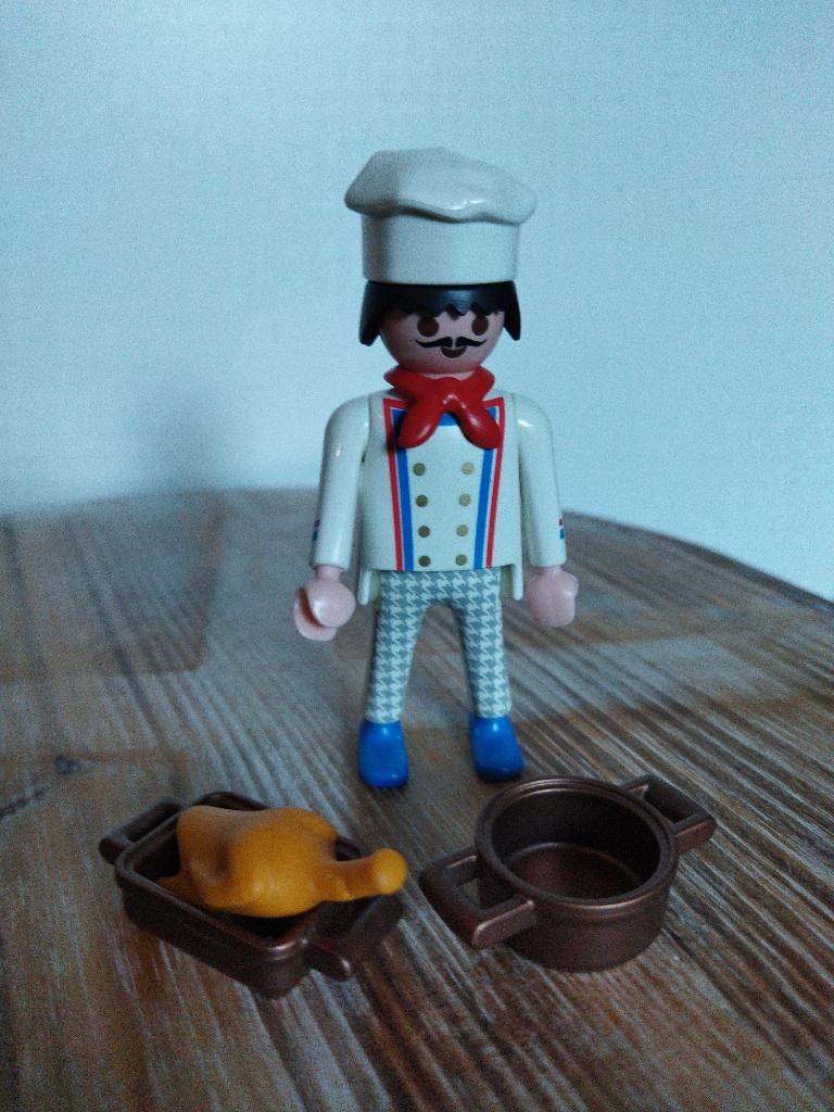 Playmobil kok met accessoires, Ophalen of Verzenden, Zo goed als nieuw, Los playmobil