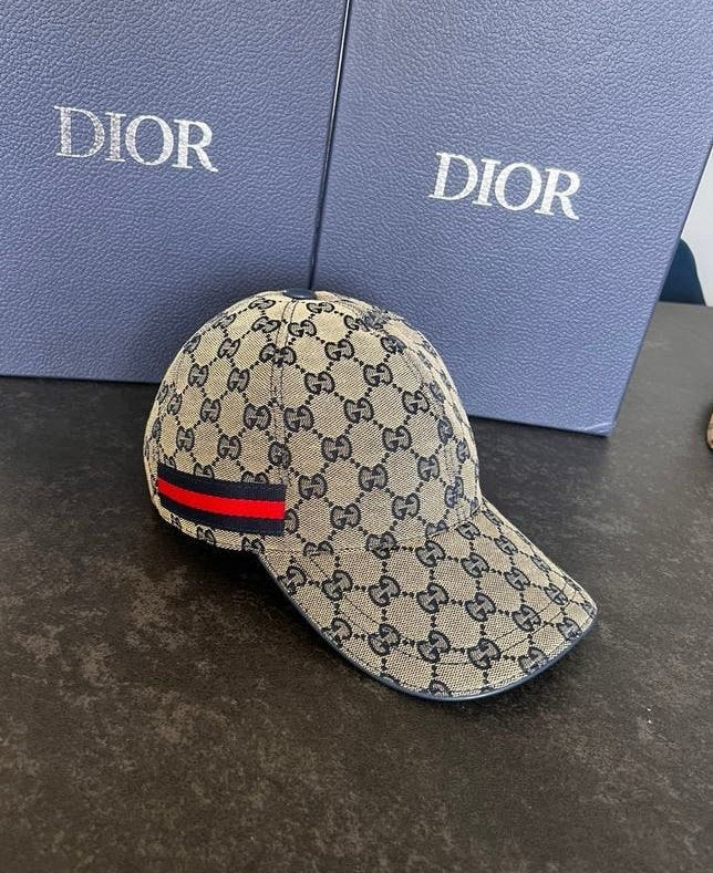 Gucci pet -MAAT M- -Bruin, Blauw-, Ophalen of Verzenden, Zo goed als nieuw, One size fits all, Pet