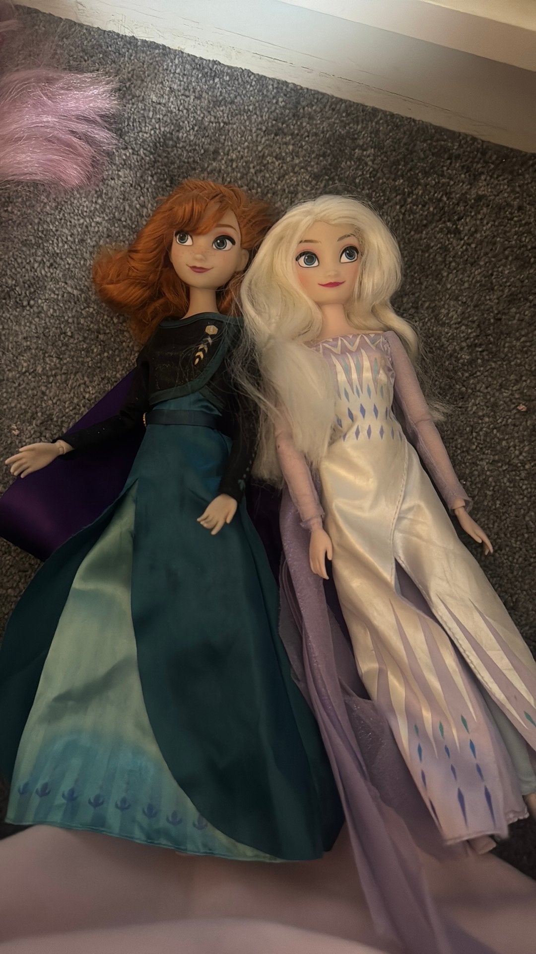Frozen disney poppen, Ophalen of Verzenden, Zo goed als nieuw, Pop