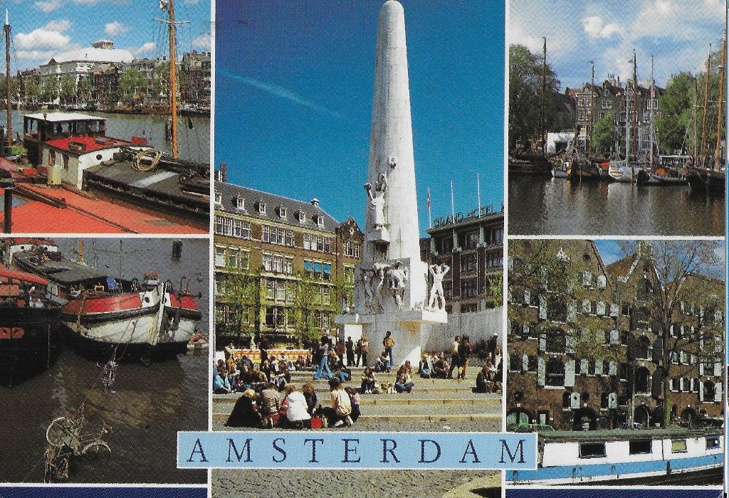 Ch1010 Gelopen ansichtkaart Amsterdam, Verzamelen, Verzenden, 1980 tot heden, Gelopen, Noord-Holland
