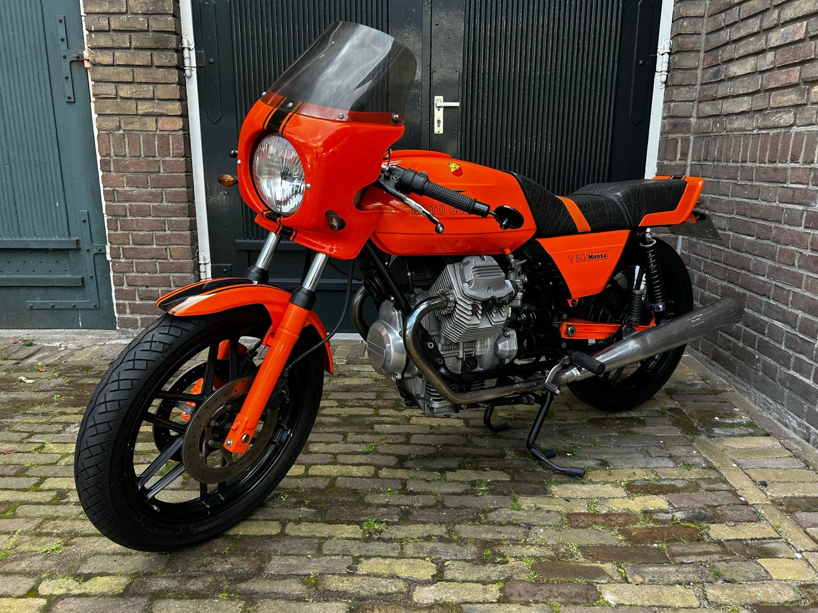 Moto Guzzi V50 Monza - 1982, Cardan-aandrijving, 2 cilinders, Gebruikt, Minimaal motorrijbewijs A2