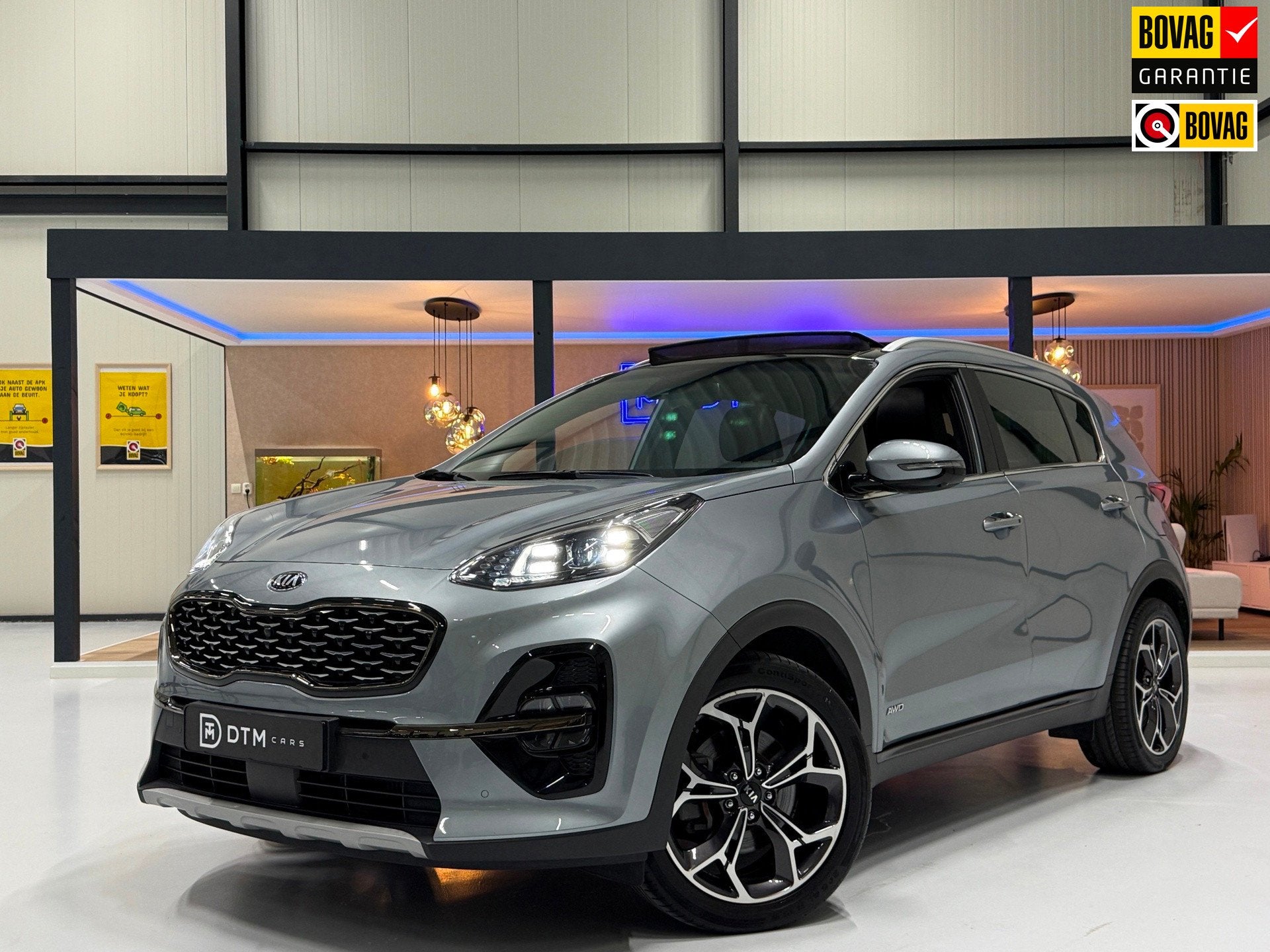 Kia Sportage GT-Line Lux 1.6 T-GDI MHEV 4WD DCT | Nappa Lede, Auto's, Dealer onderhouden, Gebruikt, 4 cilinders, 1600 kg