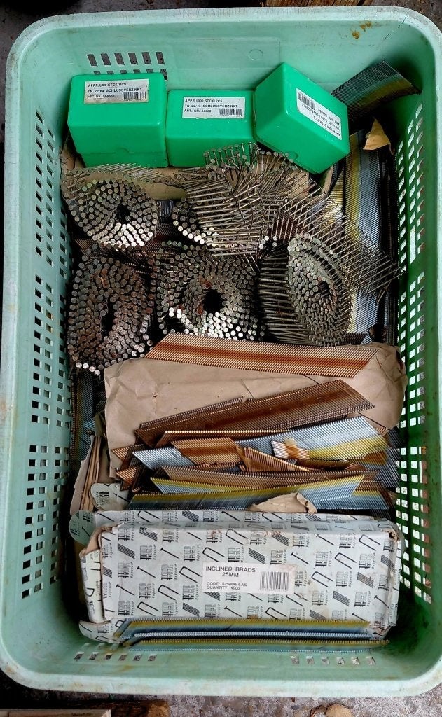 Spijkermachine Bostich spijkers N 62 FN, Ophalen, Gebruikt, Tacker/nietmachine, Overige merken