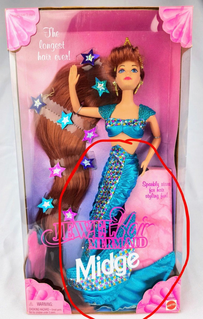 Gezocht!!! Zeemeerminstaart jewel hair midge, Ophalen of Verzenden, Zo goed als nieuw, Pop