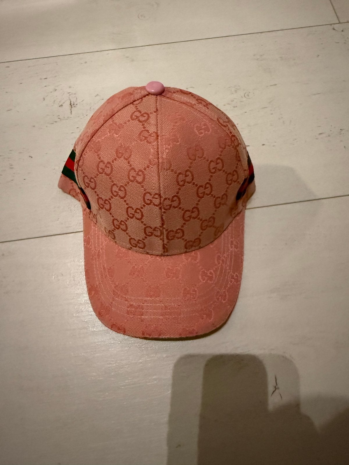 Roze Gucci Pet met GG-patroon, Ophalen of Verzenden, Gedragen, One size fits all, Pet